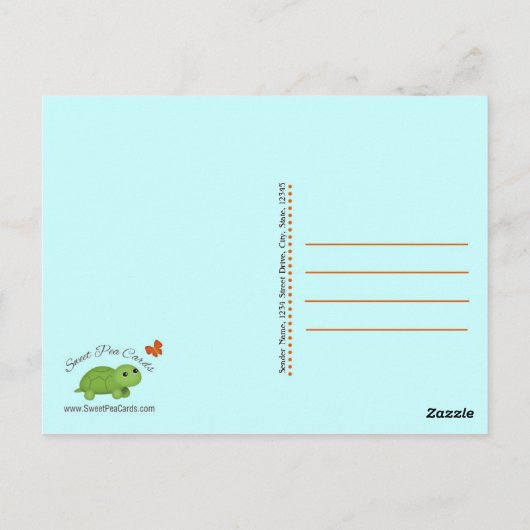 Petite carte postale de Merci de créatures (Dos)