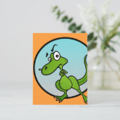PETITE CARTE POSTALE DINOSAUR AMUSANTE (Debout devant)