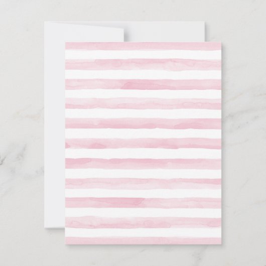 Petite cerf bébé fille douche Invitations (Dos)