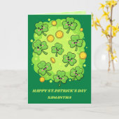Petite Chanceuse Carte de la Saint-Patrick (Fleur jaune)