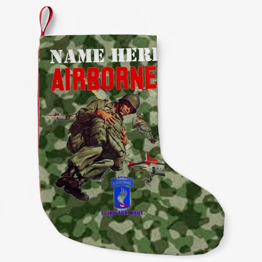 Petite Chaussette De Noël 173e SOLDATS SKY (Devant)