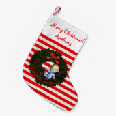 Petite Chaussette De Noël 1er Noël du bébé garçon (Devant (Accrochage))