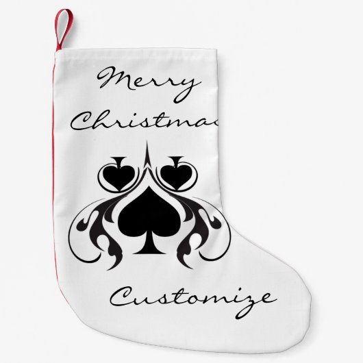 Petite Chaussette De Noël 3 Black Spins Tribal Thunder_Cove (Devant)