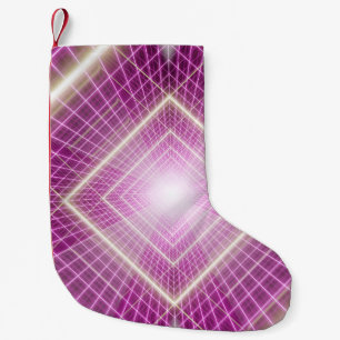 Petite Chaussette De Noël 80s Rétro : Arrière - plan 3D Sci-Fi.