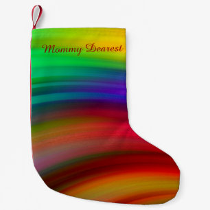 Petite Chaussette De Noël Abrégé sur doux vagues d'arc-en-ciel
