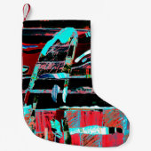 Petite Chaussette De Noël Abstract Freedom – Custom Christmas Stocking (Devant)