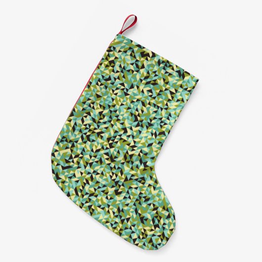 Petite Chaussette De Noël Abstract Geometric Pattern generative computationa (Devant (Accrochage))