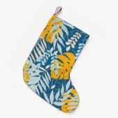 Petite Chaussette De Noël Abstract seamless pattern with tropical leaves and (Devant (Accrochage))
