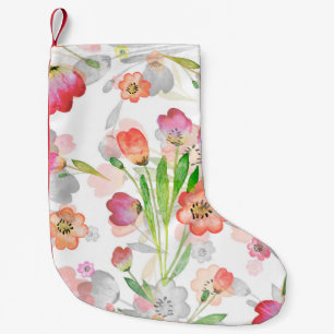 Petite Chaussette De Noël abstraction motif sans couture composition florale