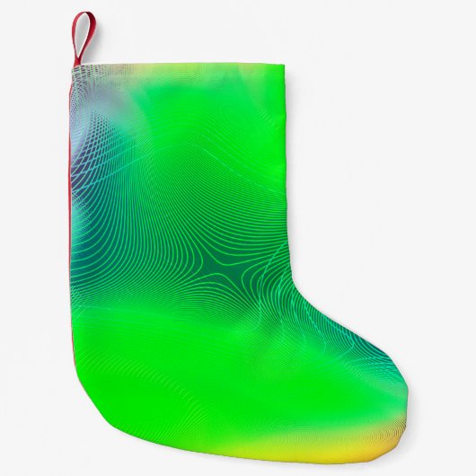 Petite Chaussette De Noël abstrait arrière - plan flou. patch à effet multic (Devant)