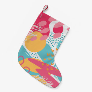 Petite Chaussette De Noël Abstrait Coloré