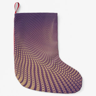 Petite Chaussette De Noël Abstrait espace polygonal bas poly foncé arrière -
