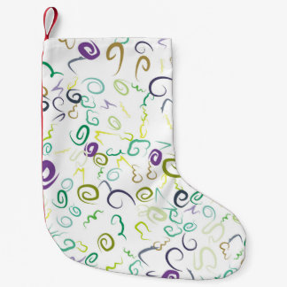 Petite Chaussette De Noël Abstrait sans couture motif manuel abstrait, art, 