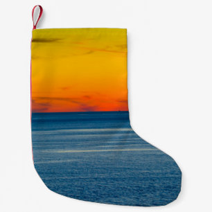 Petite Chaussette De Noël Abstraite longue exposition saisonnière avec inten