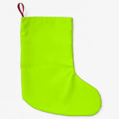 Petite Chaussette De Noël Accent vert à chaux électrique prêt à Customiser (Devant)