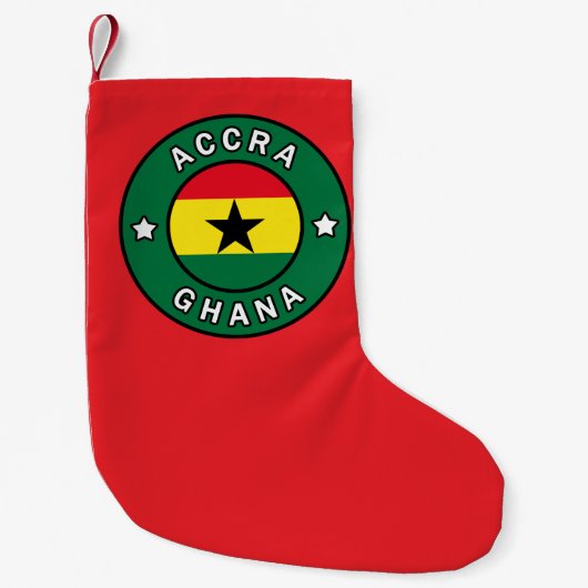 Petite Chaussette De Noël Accra Ghana (Devant)