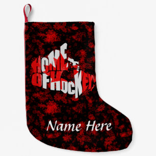 Petite Chaussette De Noël Accueil du Canada Hockey Custom Christmas Stocking