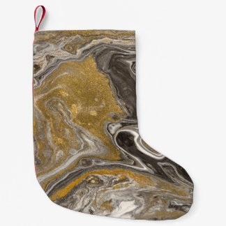 Petite Chaussette De Noël Acrylique marbré, texture inspirée de la nature.