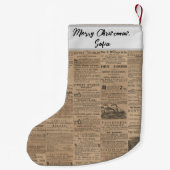 Petite Chaussette De Noël Ads of the Past, NY 1856 (Dos)