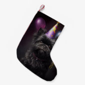 Petite Chaussette De Noël Affenpinscher Chien Ballons d'anniversaire (Devant (Accrochage))