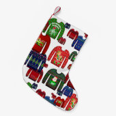 Petite Chaussette De Noël affreux chandail de Noël (Devant (Accrochage))