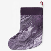 Petite Chaussette De Noël Agate violette cristallisée | Moody Marbled Stone (Dos)