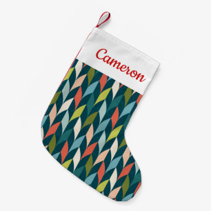 Petite Chaussette De Noël Ajoutez votre moitié du siècle nommée Teal mode