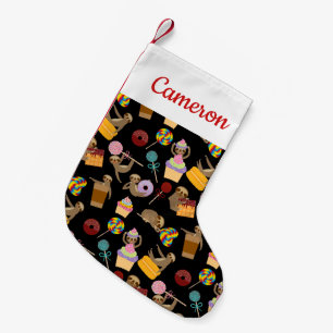 Petite Chaussette De Noël Ajoutez votre motif doux de festins de paresse