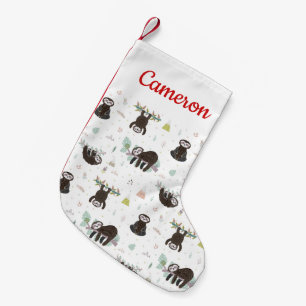 Petite Chaussette De Noël Ajoutez votre motif doux   somnolent nommé de