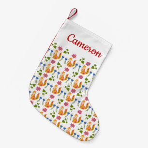 Petite Chaussette De Noël Ajoutez votre motif floral rusé assez en pastel