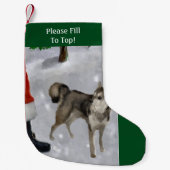 Petite Chaussette De Noël Alaskan Klee Kai Noël (Devant)