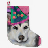PETITE CHAUSSETTE DE NOËL ALASKAN MALAMUTE (Devant)