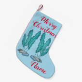 Petite Chaussette De Noël Algues bleues Thunder_Cove (Devant (Accrochage))