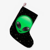 Petite Chaussette De Noël alien emojis xmas stockage de noël (Devant (Accrochage))