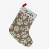 Petite Chaussette De Noël Amant fait sur commande mignon d'animal familier (Devant (Accrochage))