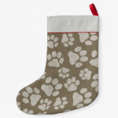 Petite Chaussette De Noël Amant fait sur commande mignon d'animal familier (Dos)