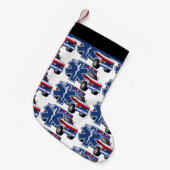 Petite Chaussette De Noël Ambulance de l'infirmier SME d'EMT (Devant (Accrochage))