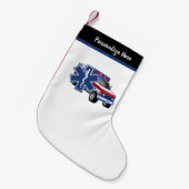 Petite Chaussette De Noël Ambulance EMS paramétrée EMT (Devant (Accrochage))