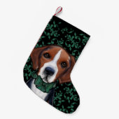 Petite Chaussette De Noël American Foxhound (Devant (Accrochage))