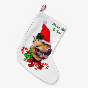 Petite Chaussette De Noël American Pit Bull Terrier Merry