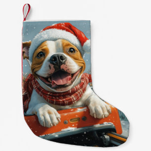 Petite Chaussette De Noël American Staffordshire Chien Noël