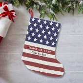 Petite Chaussette De Noël American USA Flag Patriotic July 4th Custom