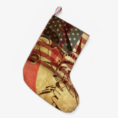 Petite Chaussette De Noël Amérique, arrière - plan grognon (Devant (Accrochage))