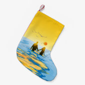 Petite Chaussette De Noël Amour (Devant (Accrochage))