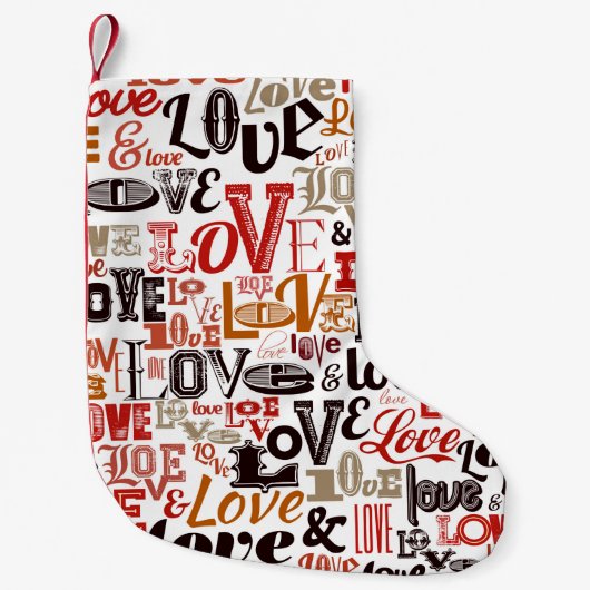 Petite Chaussette De Noël Amour 1 (Devant)