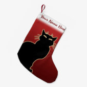 Petite Chaussette De Noël Amoureux des chats Noël Stocking Customisé (Devant (Accrochage))