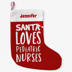 Petite Chaussette De Noël Amusant mignon infirmière pédiatrique Noël