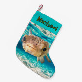 Petite Chaussette De Noël Amusant Poisson Poisson-Poisson-Poisson-Poisson-Pu (Devant (Accrochage))