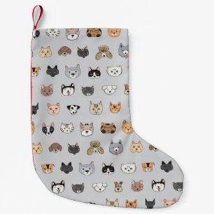 Petite Chaussette De Noël Amusement animal : Chiens de chats Doodle Mix
