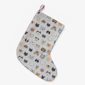 Petite Chaussette De Noël Amusement animal : Chiens de chats Doodle Mix (Devant (Accrochage))